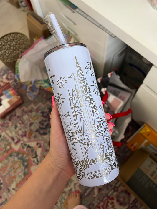 Castle Engraved Tumbler
