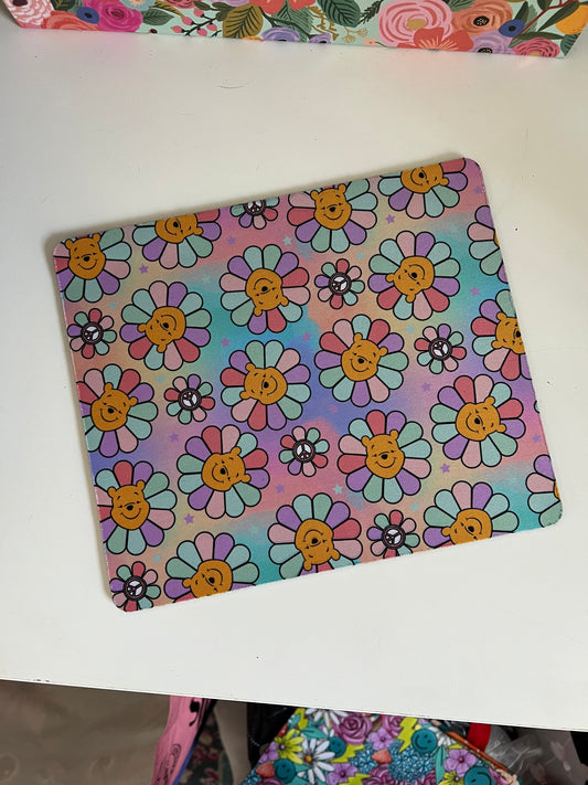 Flower Bear Mouse Pad