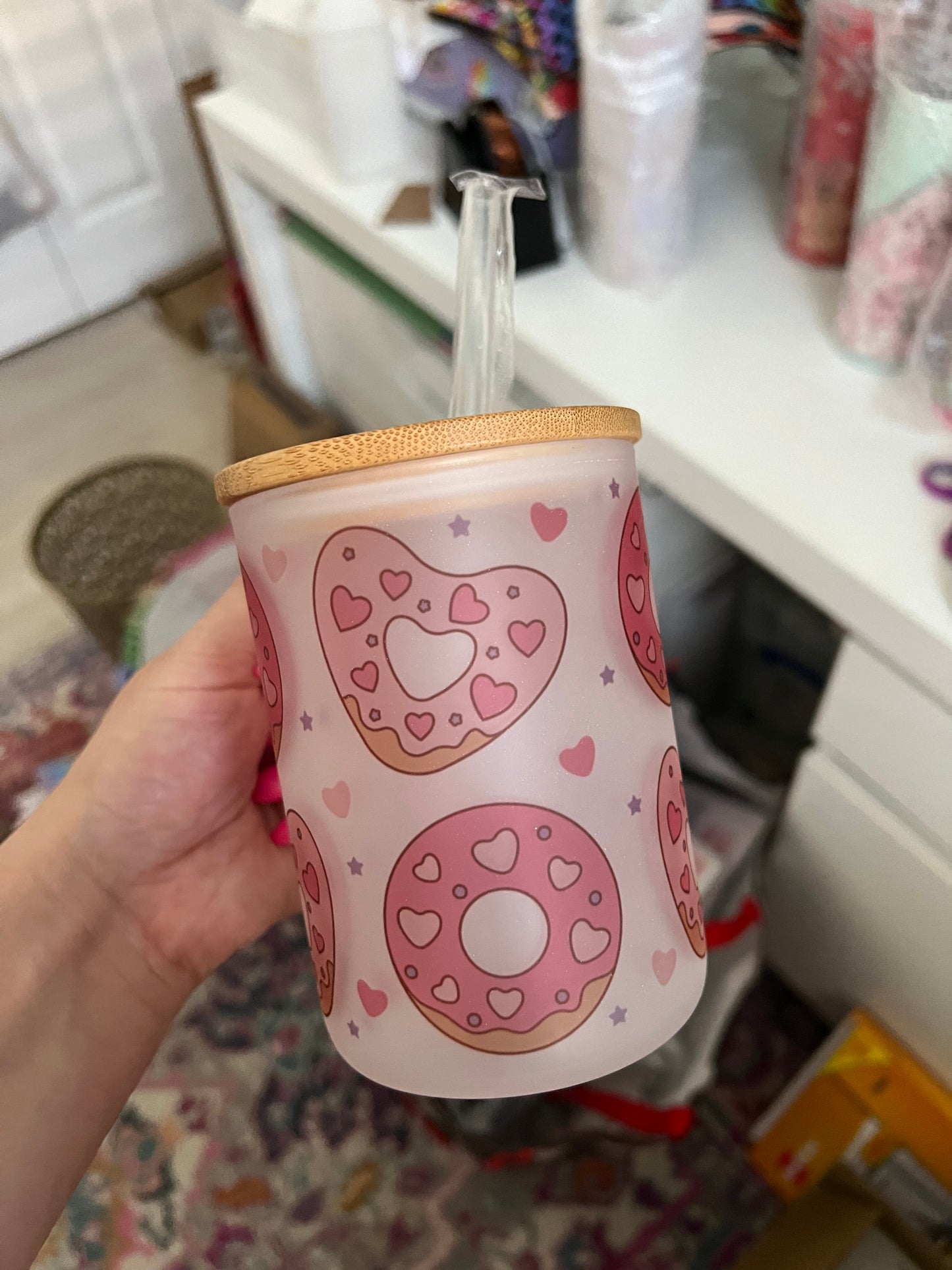 Doughnuts Glass Mug