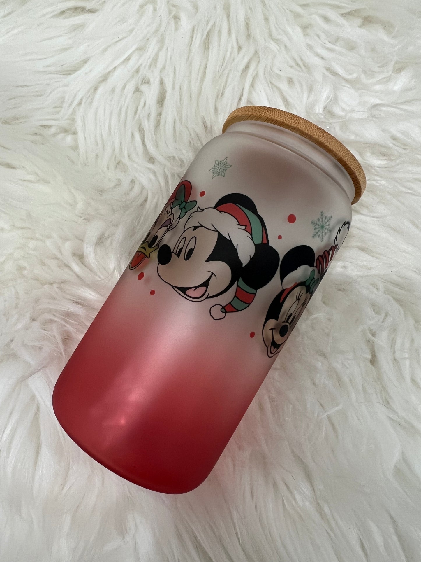 Christmas Pals Glass Can