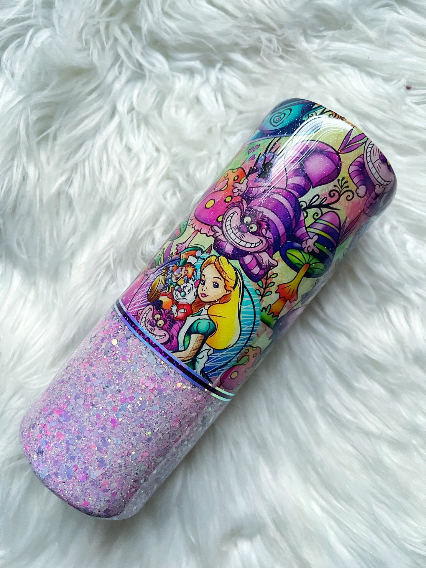Wonderland Glitter Tumbler