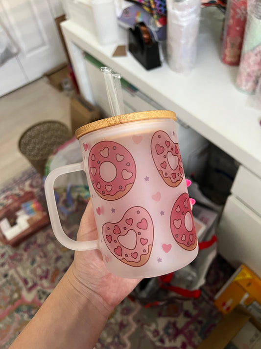 Doughnuts Glass Mug