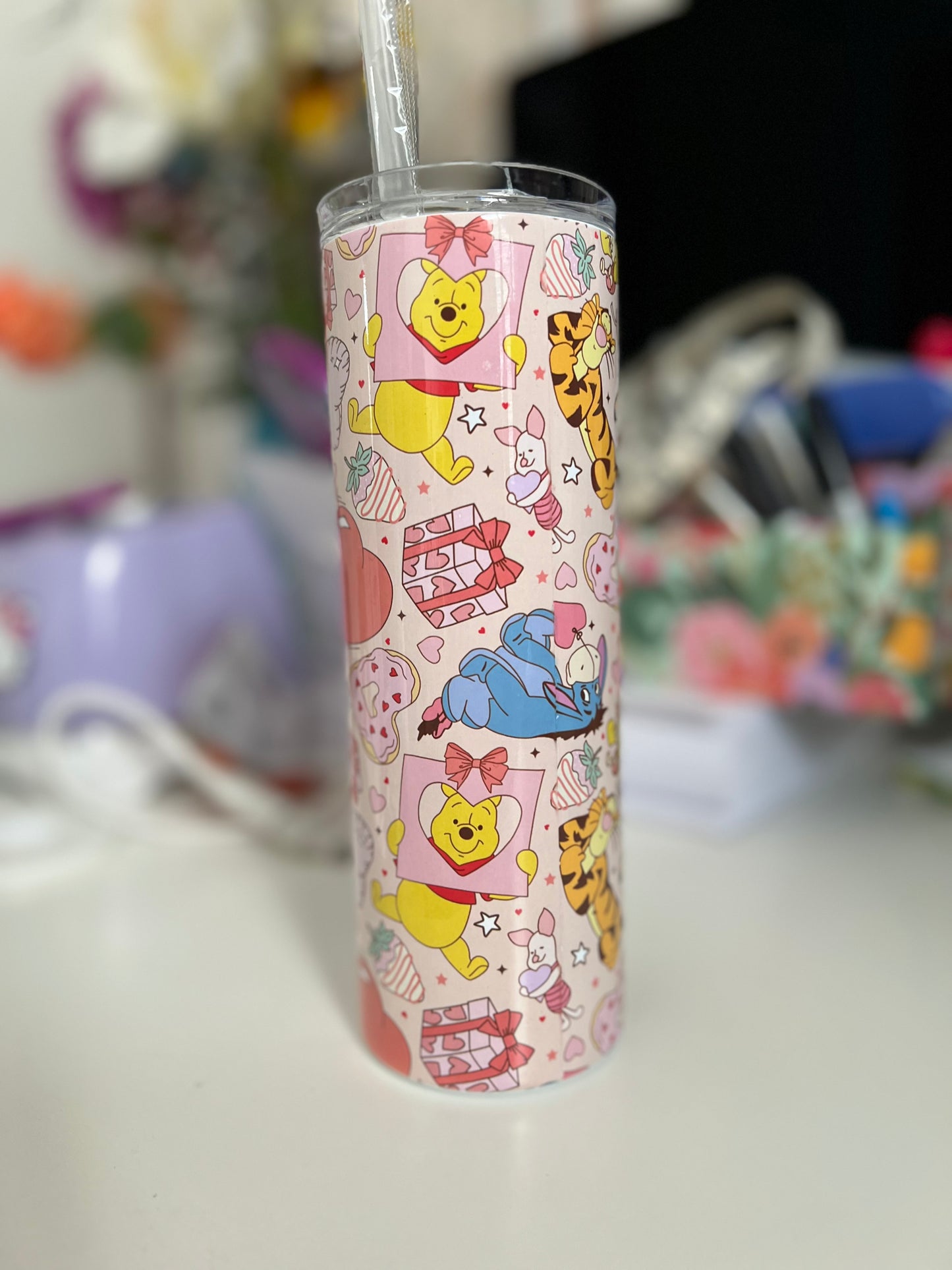 Hunny Bear Valentine Tumbler