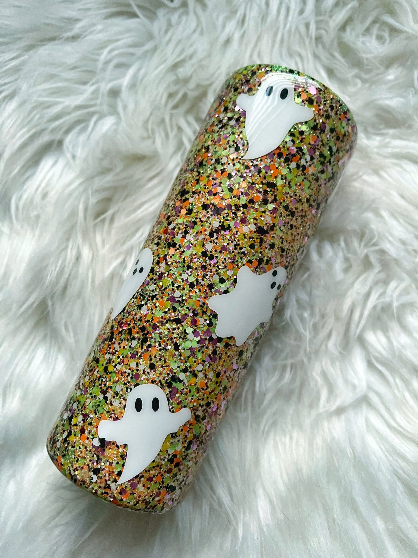 Ghostie Glitter Tumbler