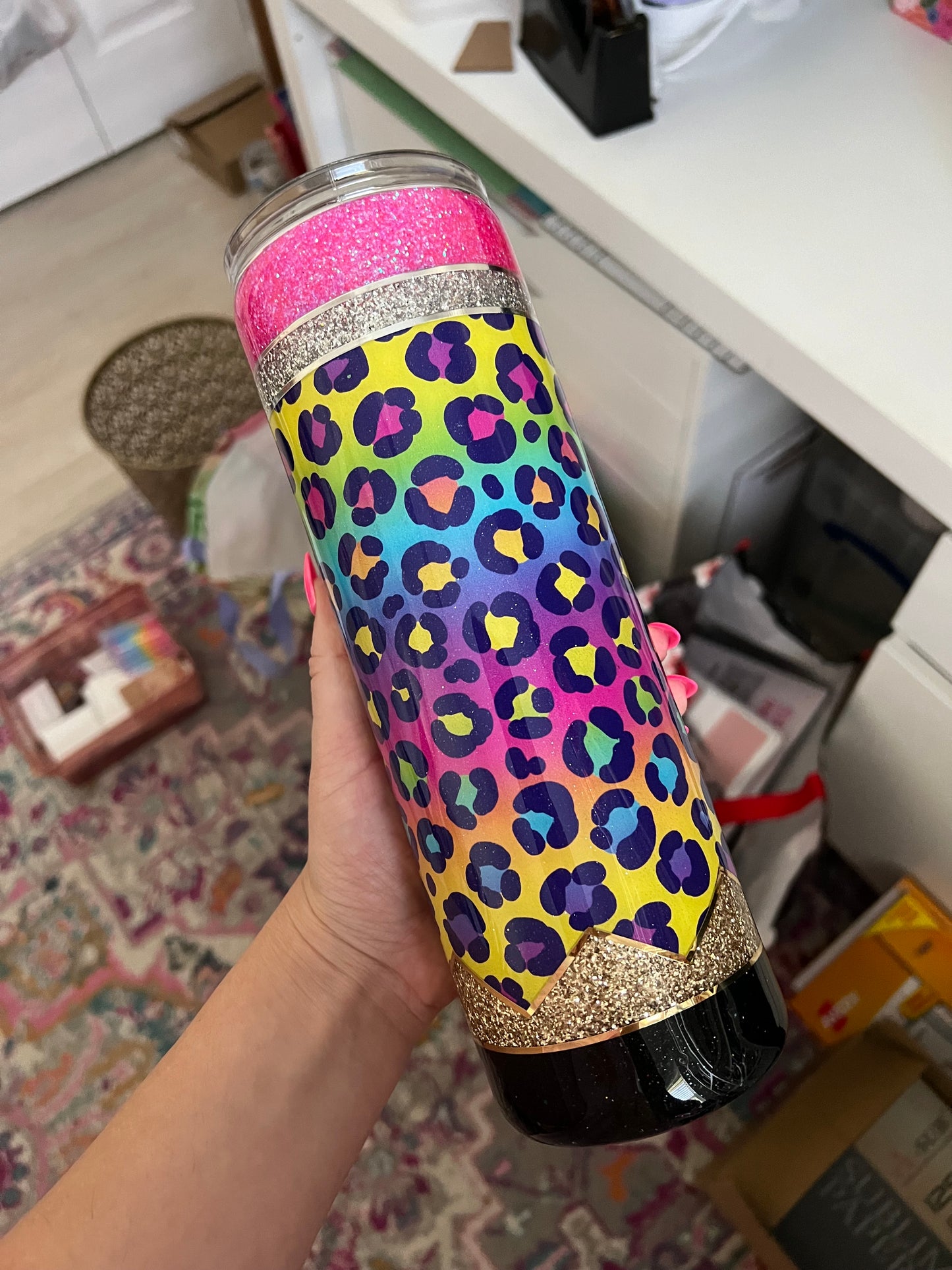 Cheetah Pencil Tumbler