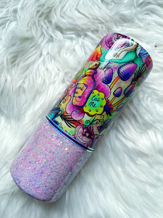 Wonderland Glitter Tumbler
