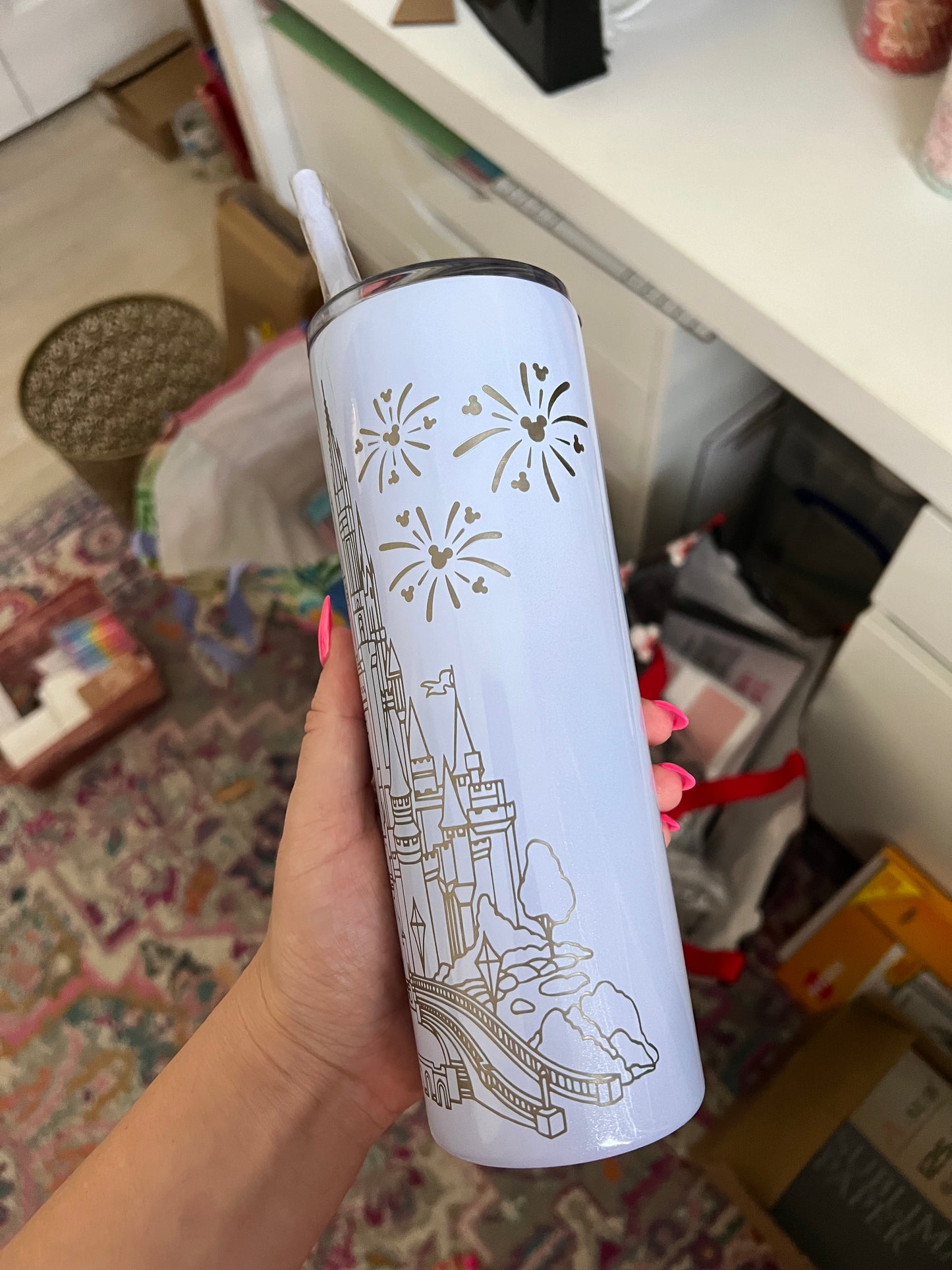 Castle Engraved Tumbler