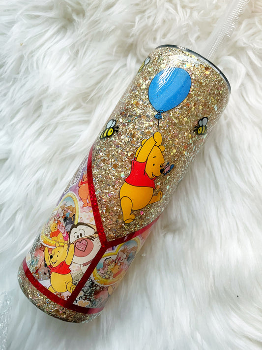 Pooh Glitter Tumbler