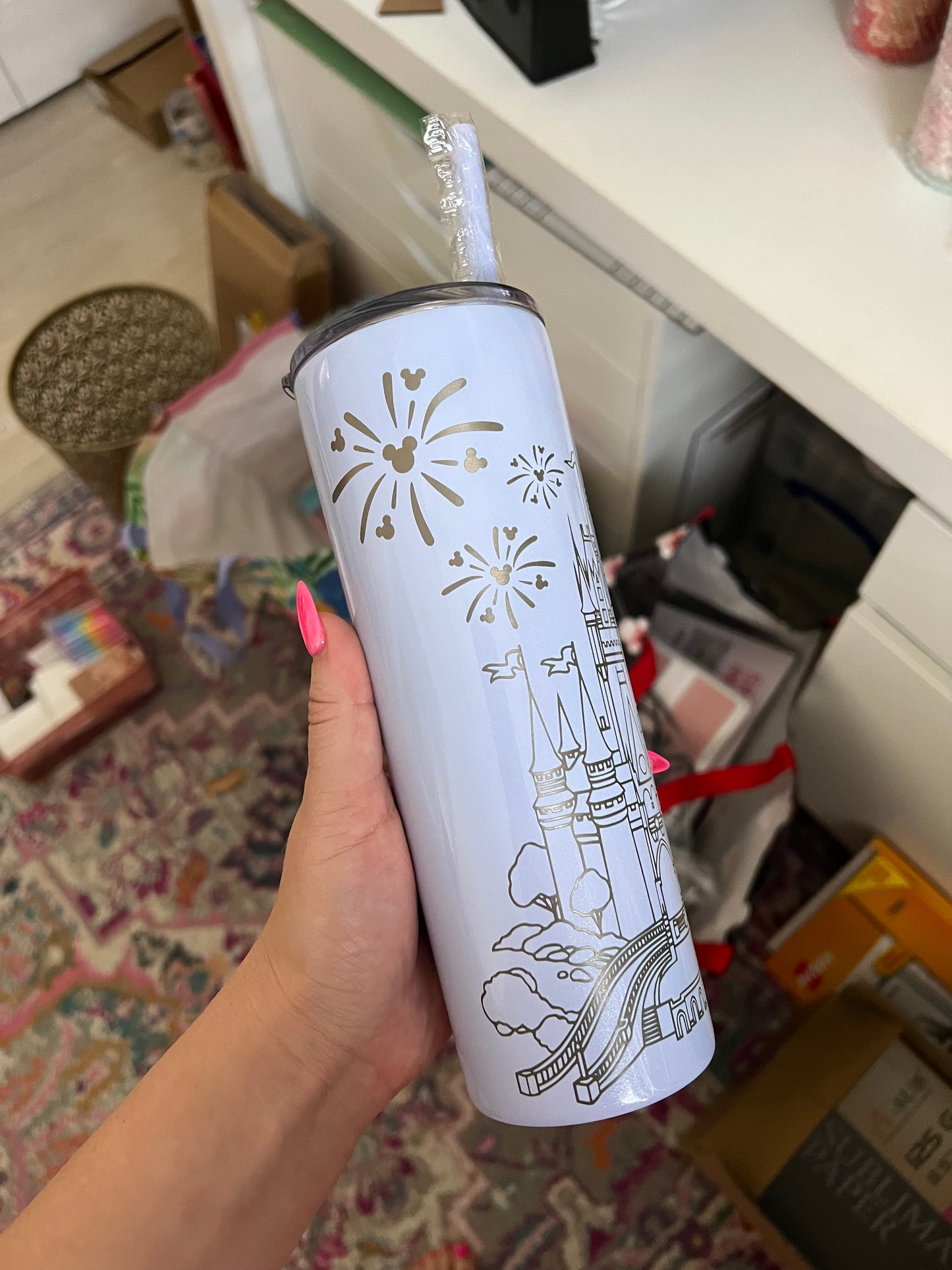 Castle Engraved Tumbler