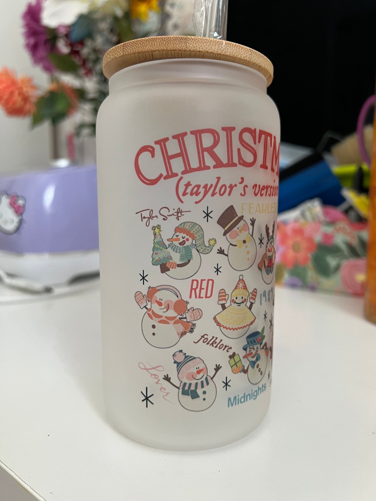 Swiftmas Glass Can