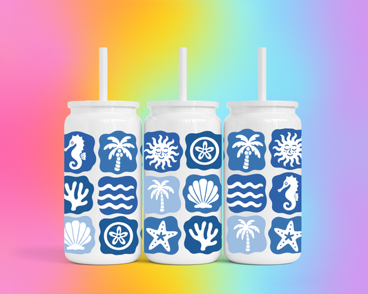 Beachy Metal Can