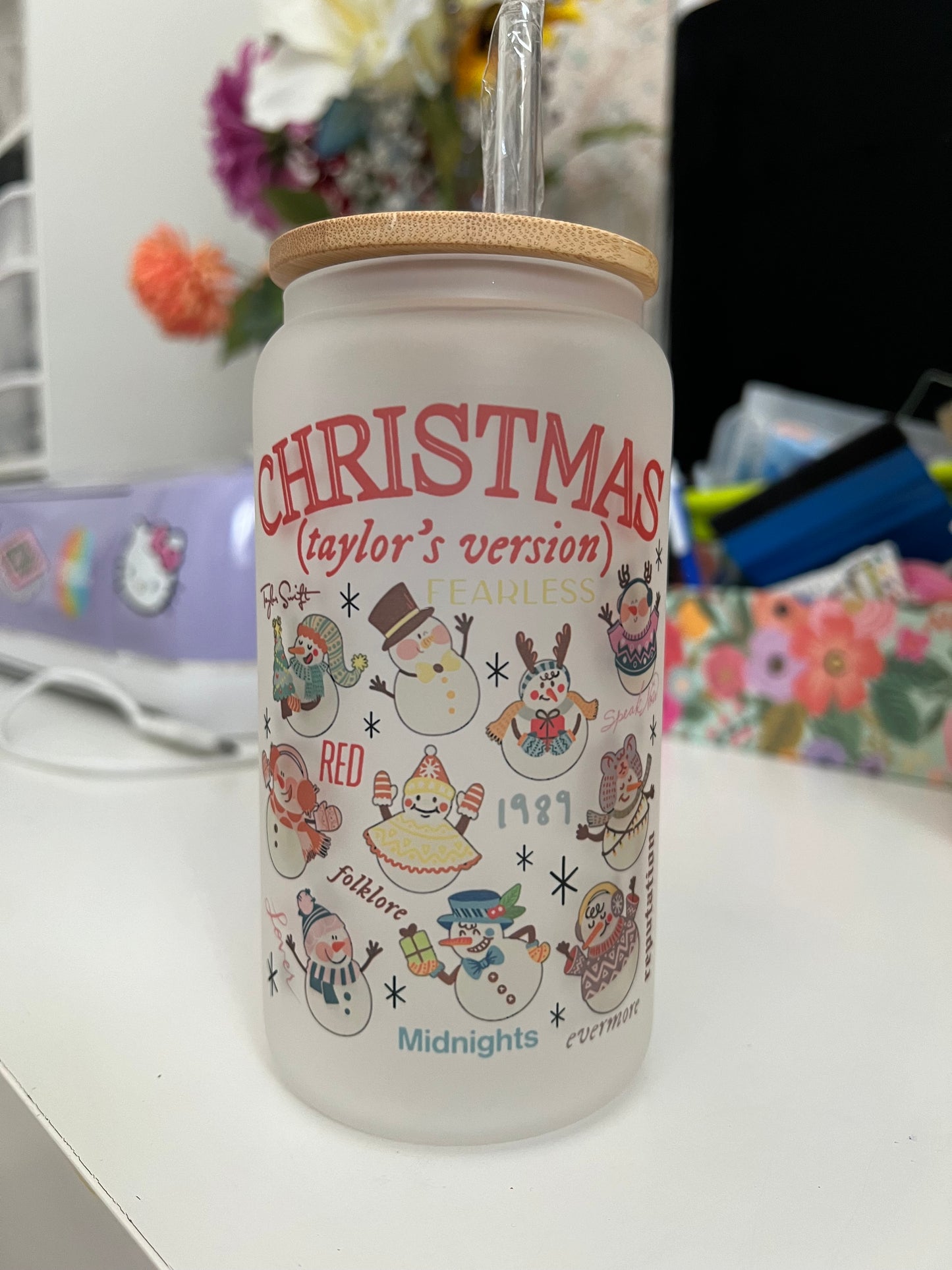 Swiftmas Glass Can