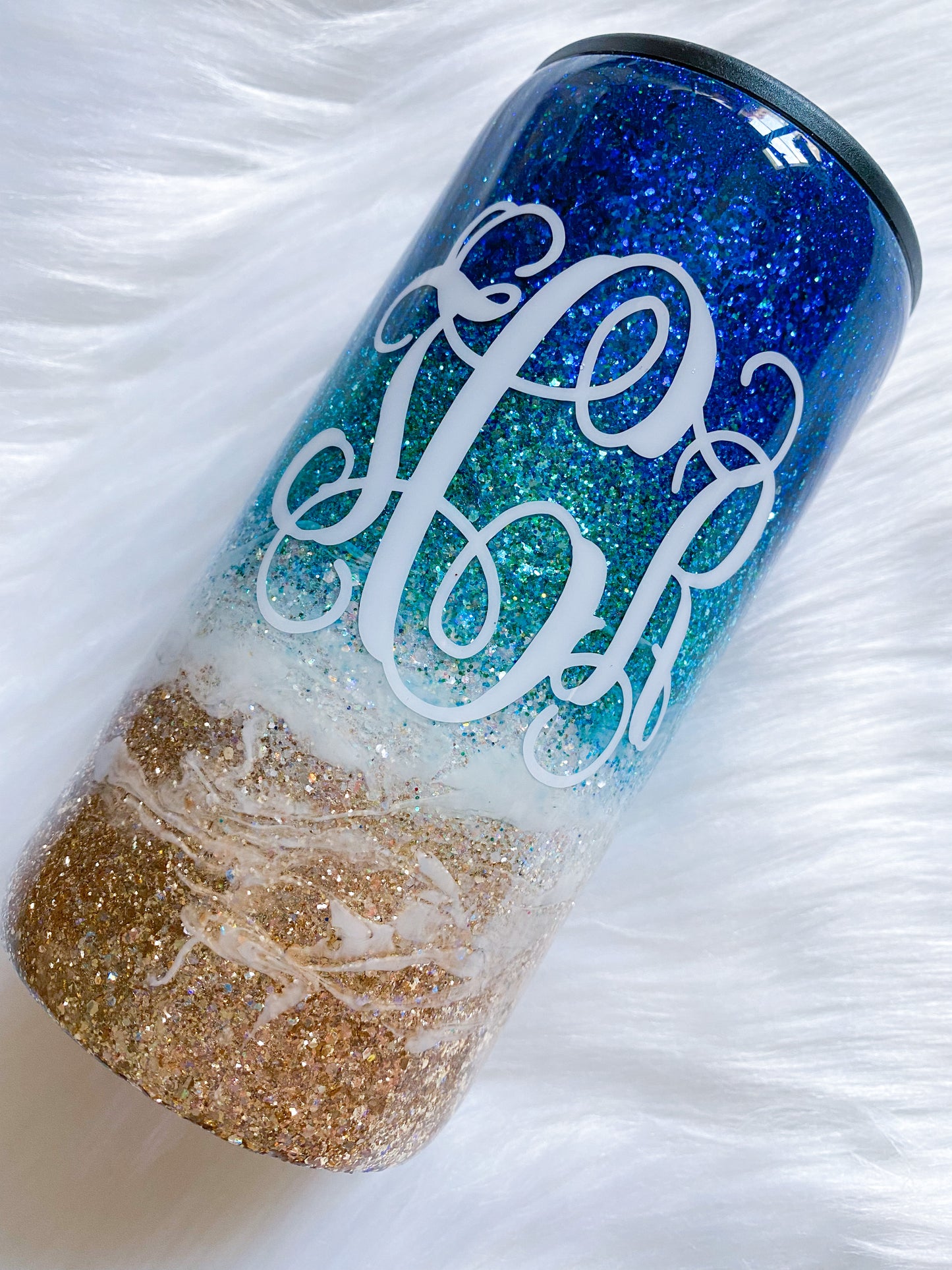 Beach Glitter Tumbler