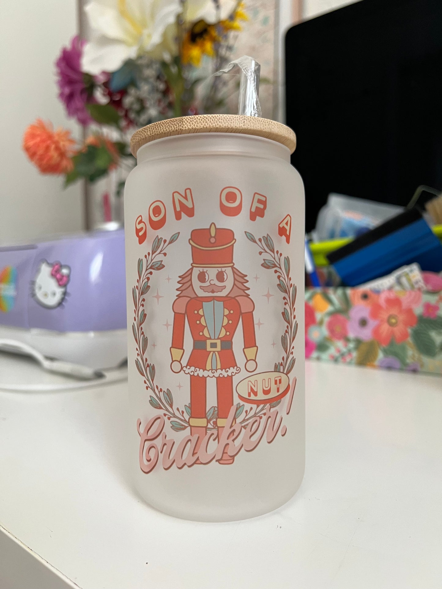 Christmas Glass Can