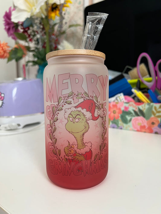 Christmas Glass Can