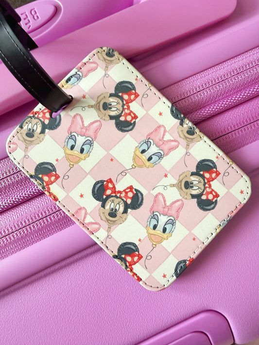 Girly Park Balloons Luggage Tag