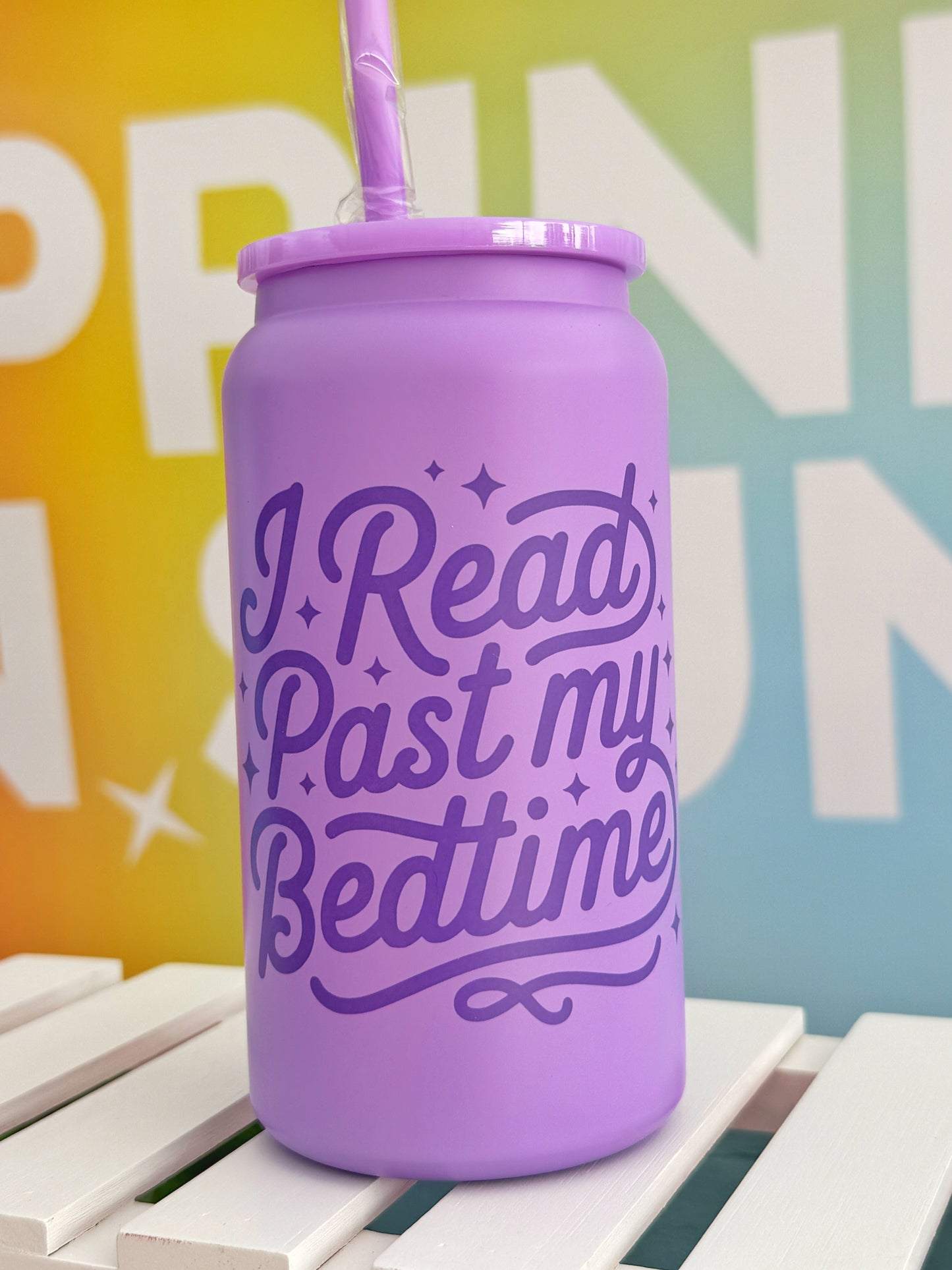 I Read Past My Bedtime Bookish Metal Can