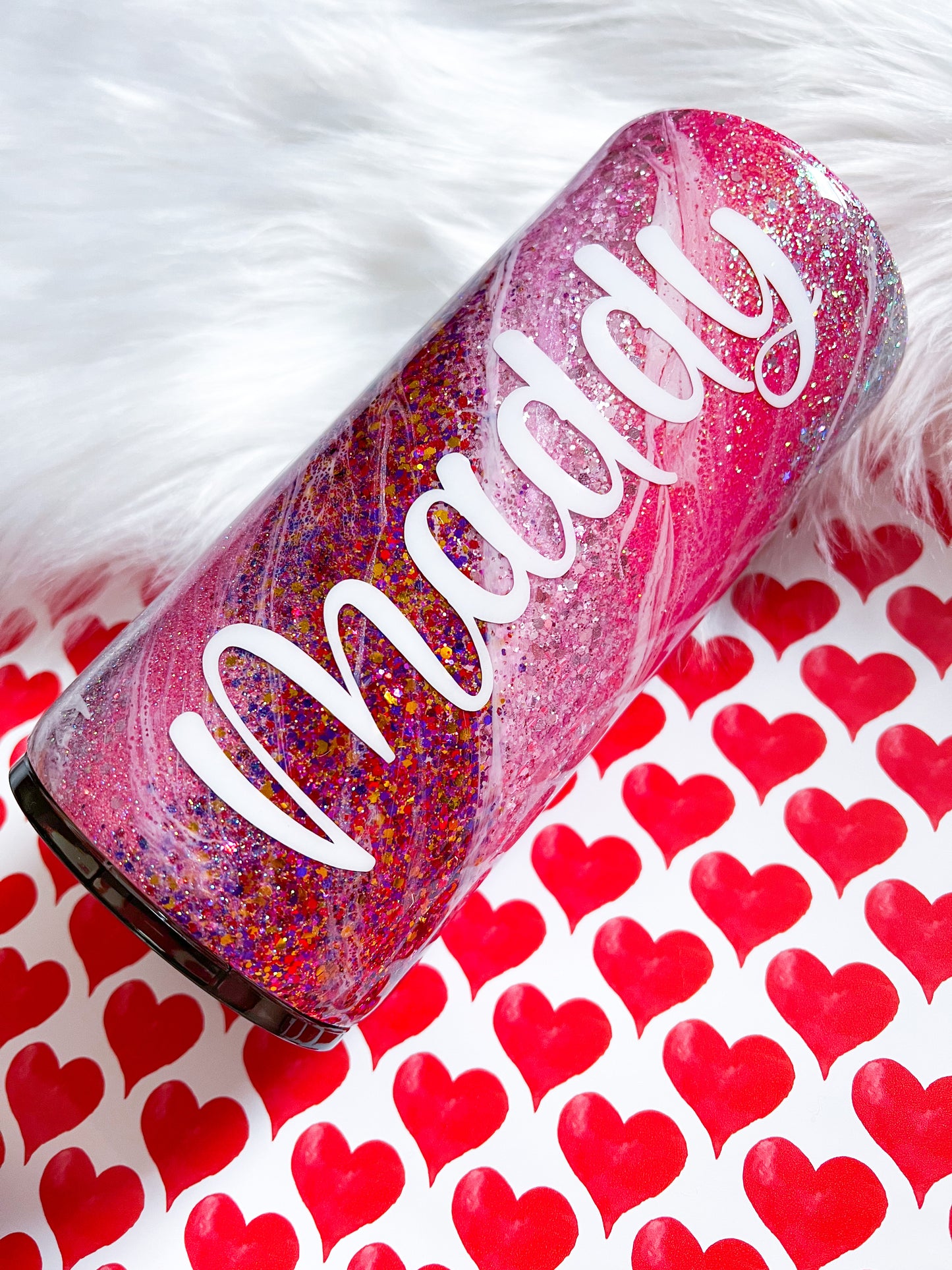 Pink Glitter Milky Way Tumbler