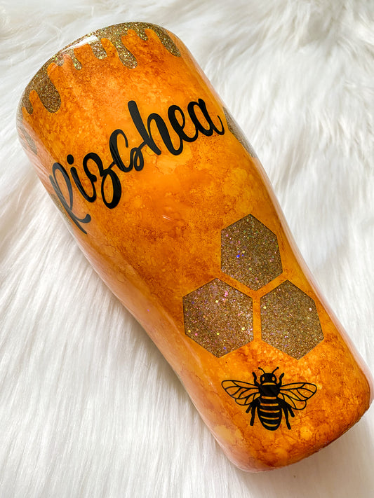 Honey Bee Glitter Tumbler