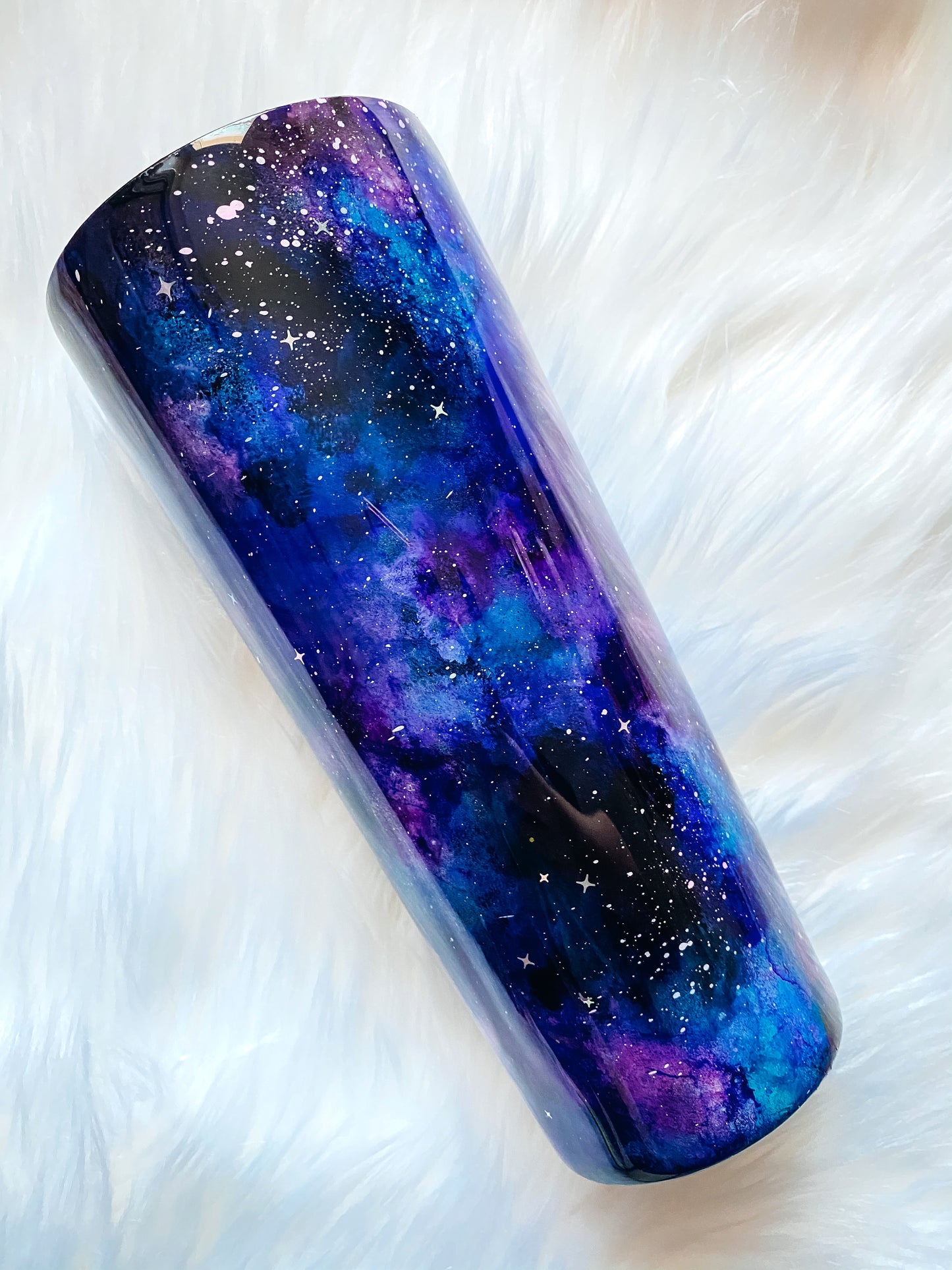 Milky Way Galaxy Alcohol Ink Tumbler