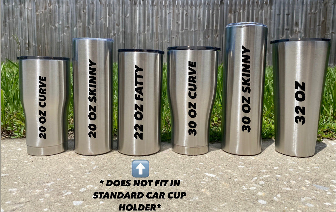 They See Me Rollin' They Waitin' Glitter Tumbler