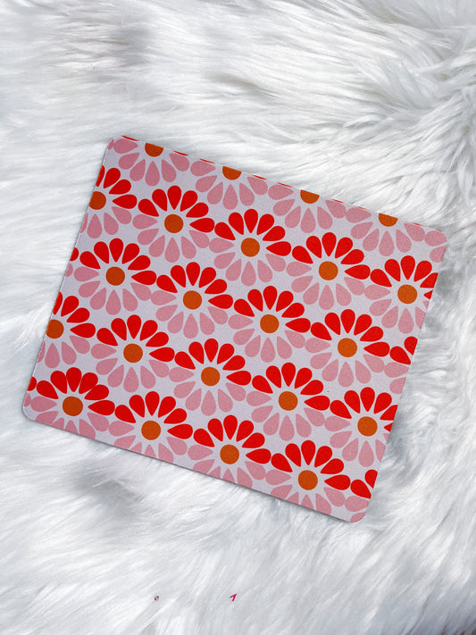 Retro Floral Mouse Pad