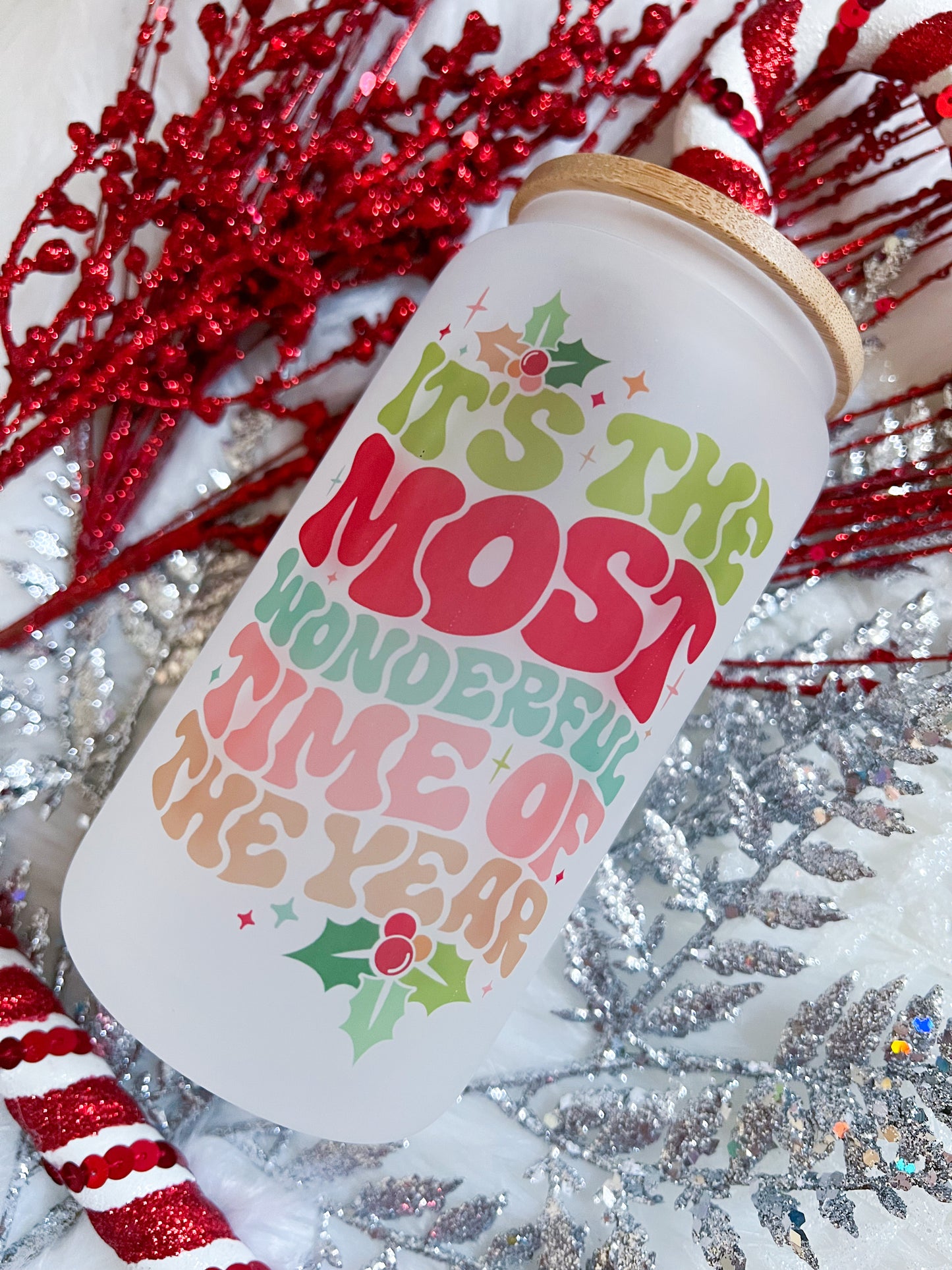 Most Wonderful Time Glass Can