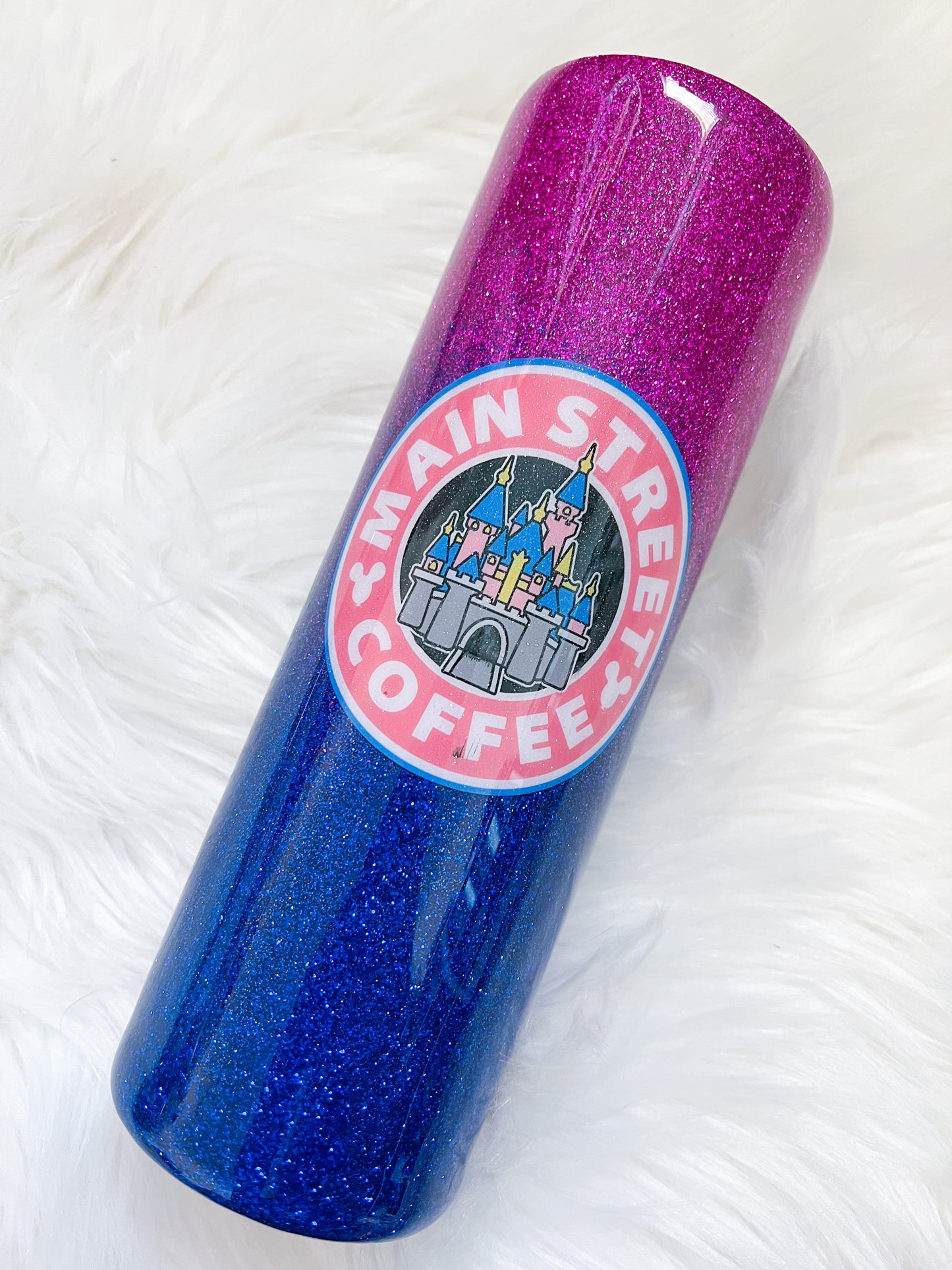 Main Street Coffee Glitter Tumbler