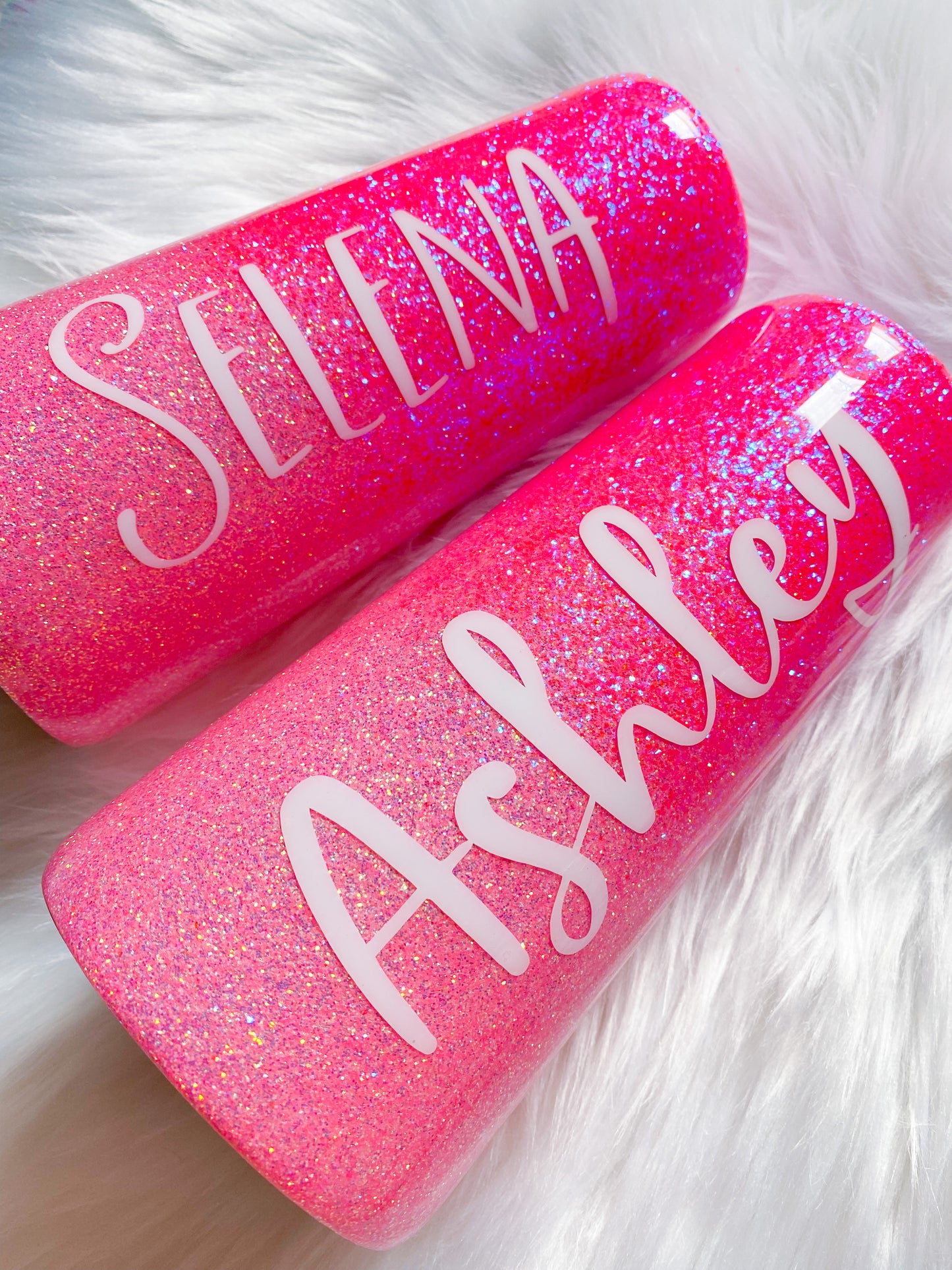 Pink Ombré Glitter Tumbler