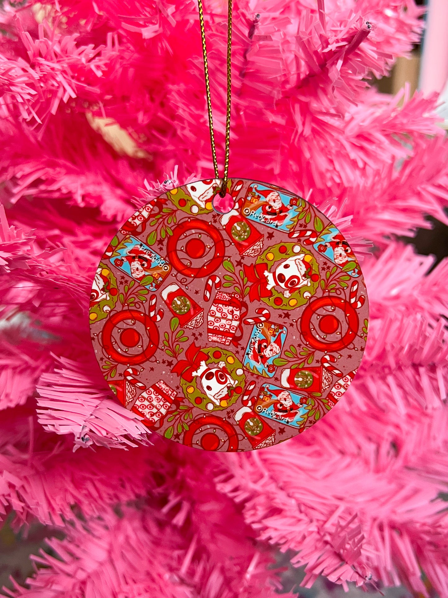 Bullseye Christmas Ornament
