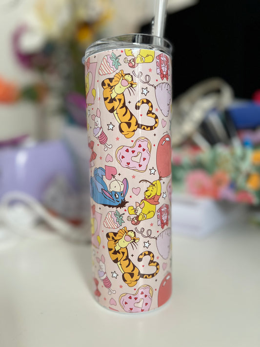 Hunny Bear Valentine Tumbler