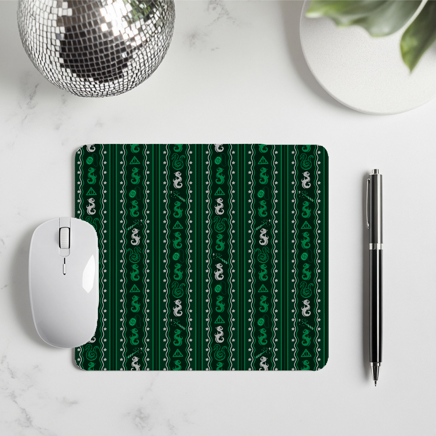 Slytherin Inspired Mouse Pad