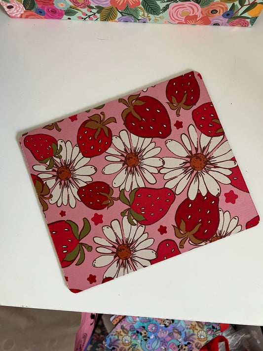 Berry Flower Mouse Pad
