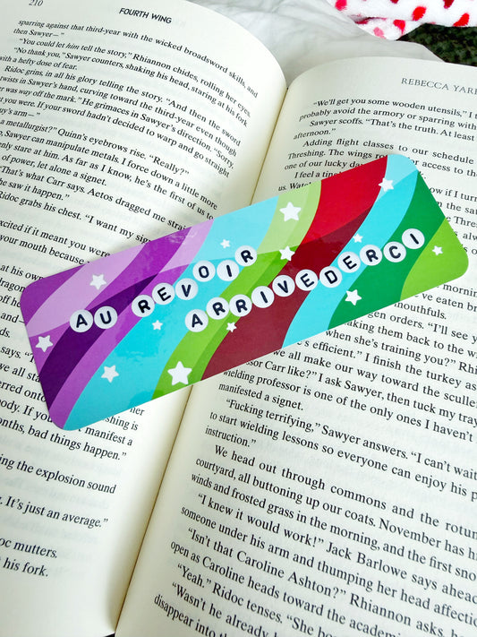 Au Revoir Arrivederci Bookmark