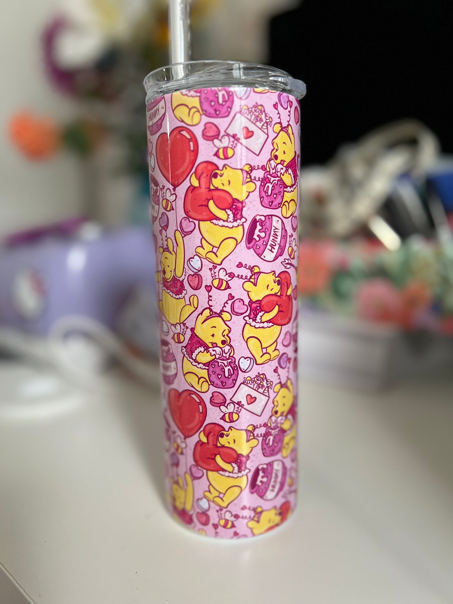 Hunny Bear Valentine Tumbler