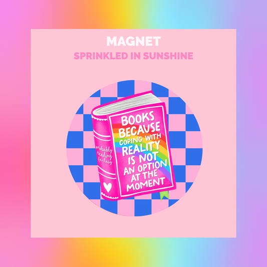 Books Over Reality Magnet