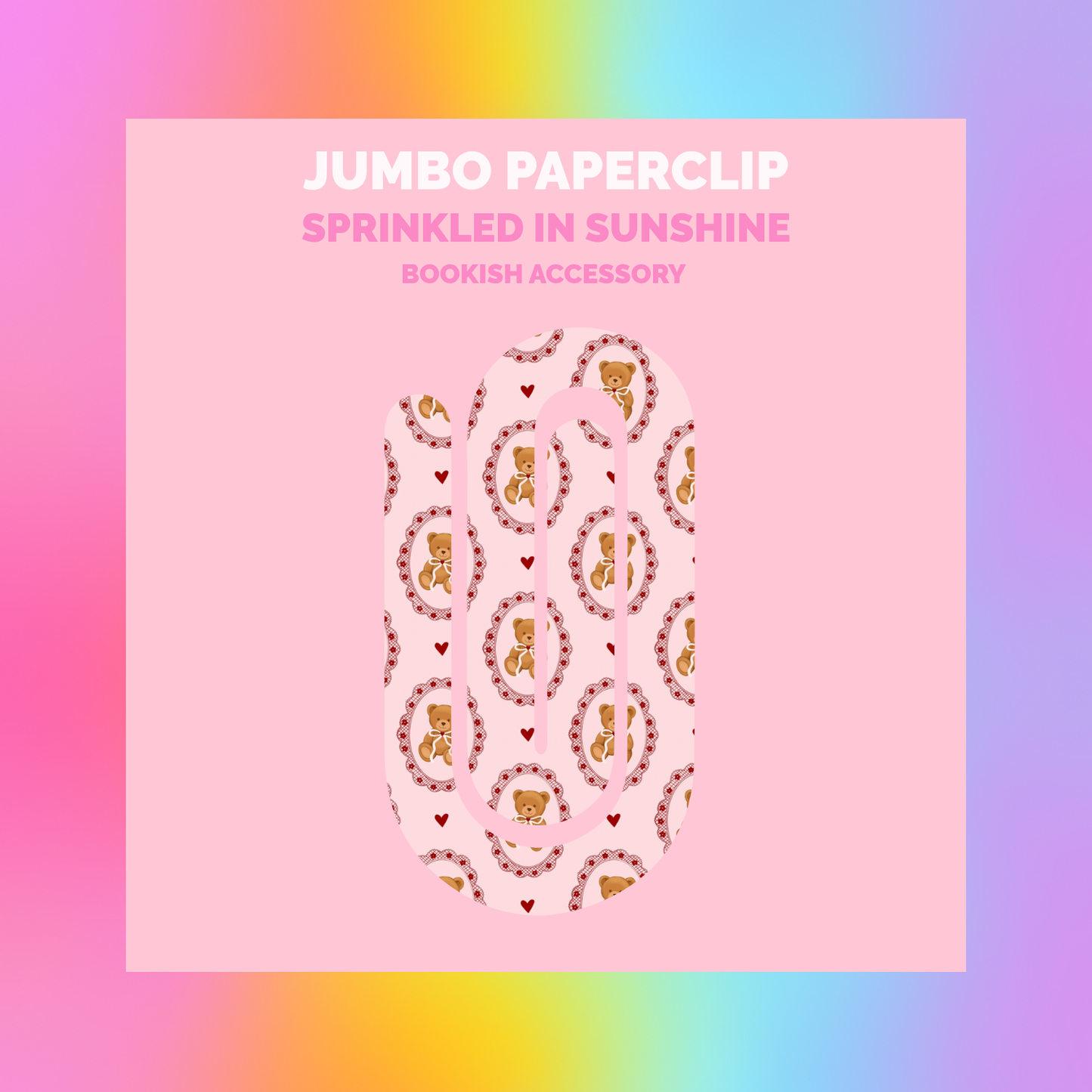 Bear Coquette Jumbo Paperclip