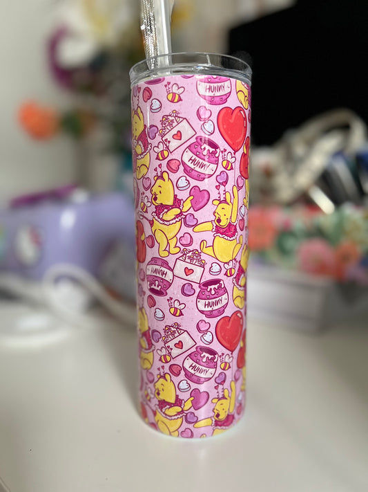 Hunny Bear Valentine Tumbler