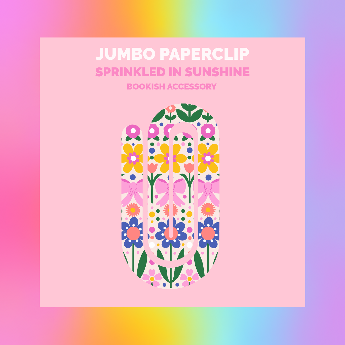 Floral Coquette Jumbo Paperclip