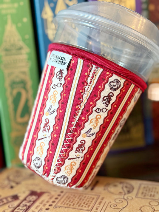 Red Lion Wizard House Cup Sleeve