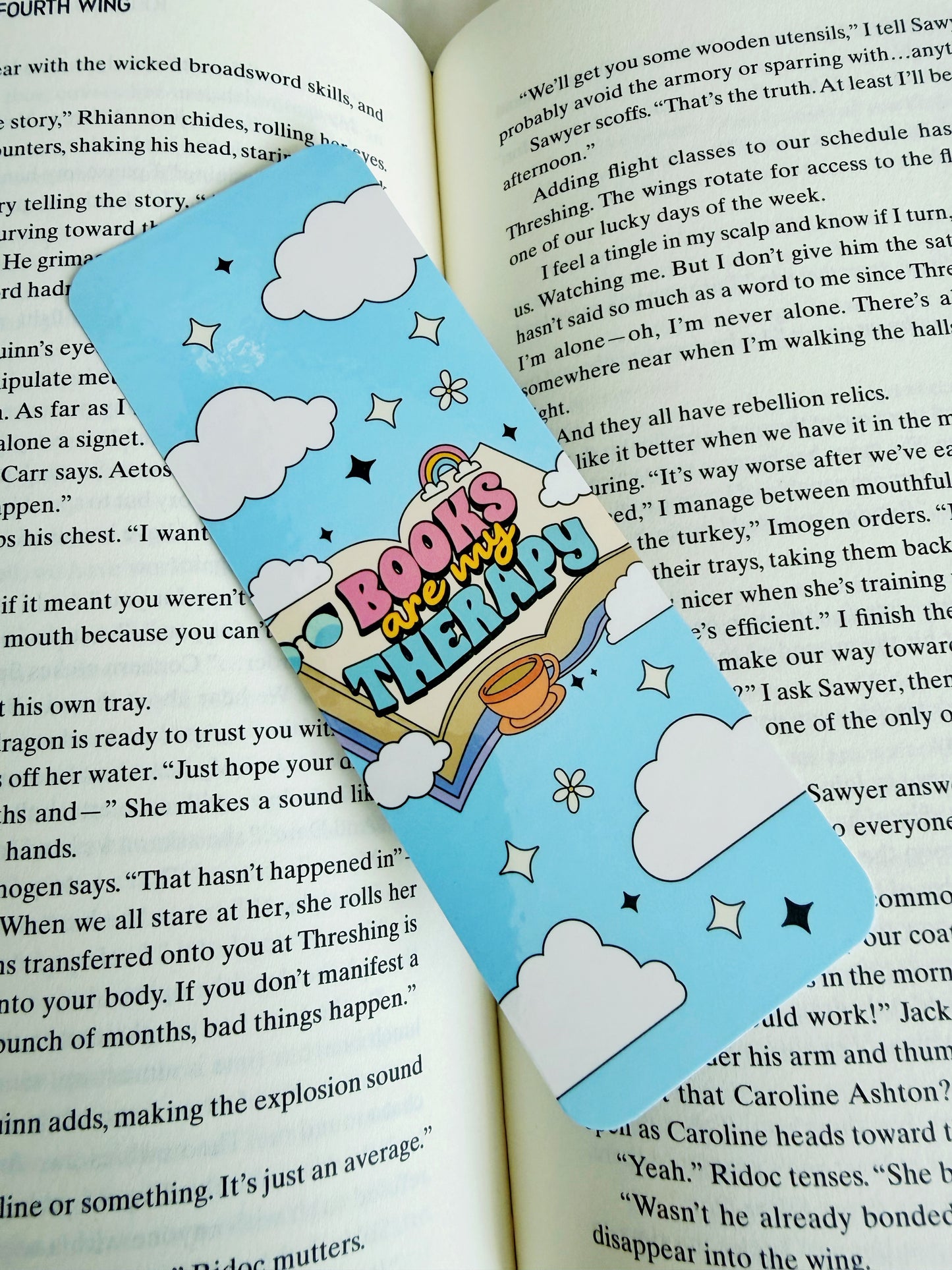 Books Are My Therapy Bookmark