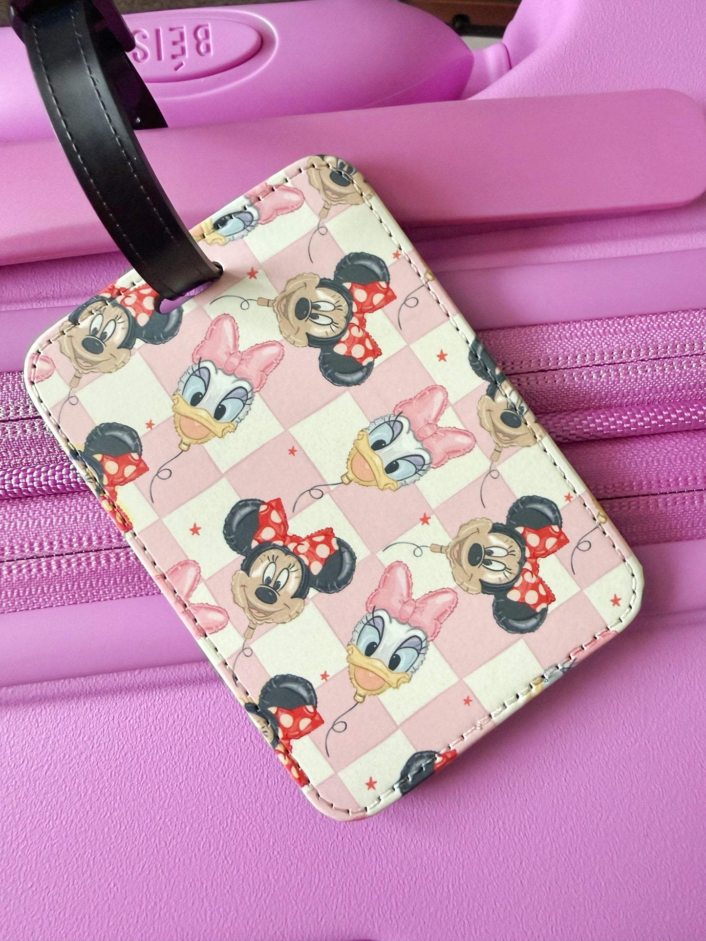 Girly Park Balloons Luggage Tag
