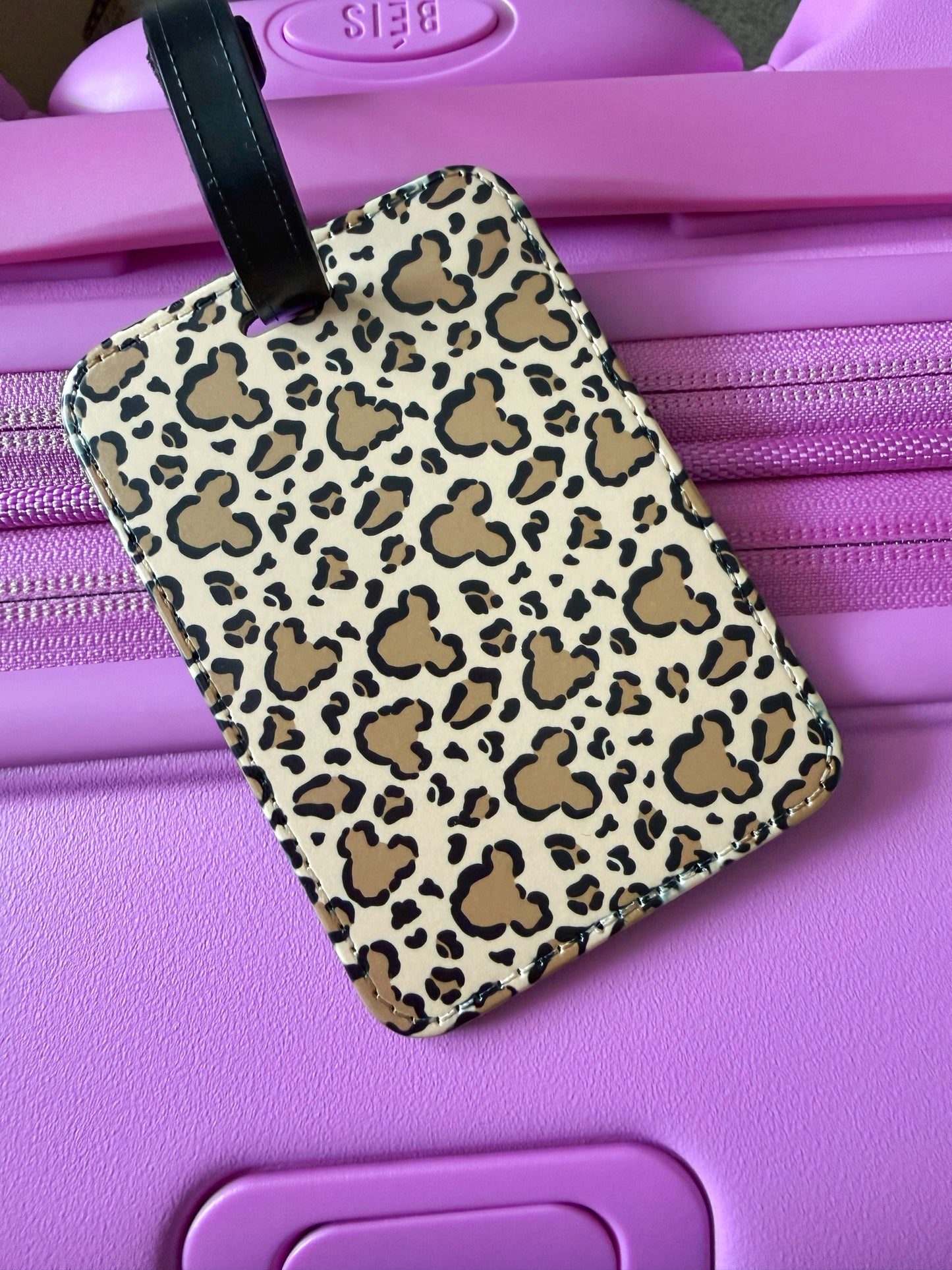 Animal Print Mouse Luggage Tag