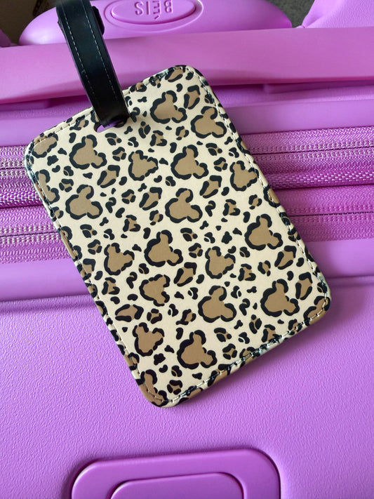 Animal Print Mouse Luggage Tag