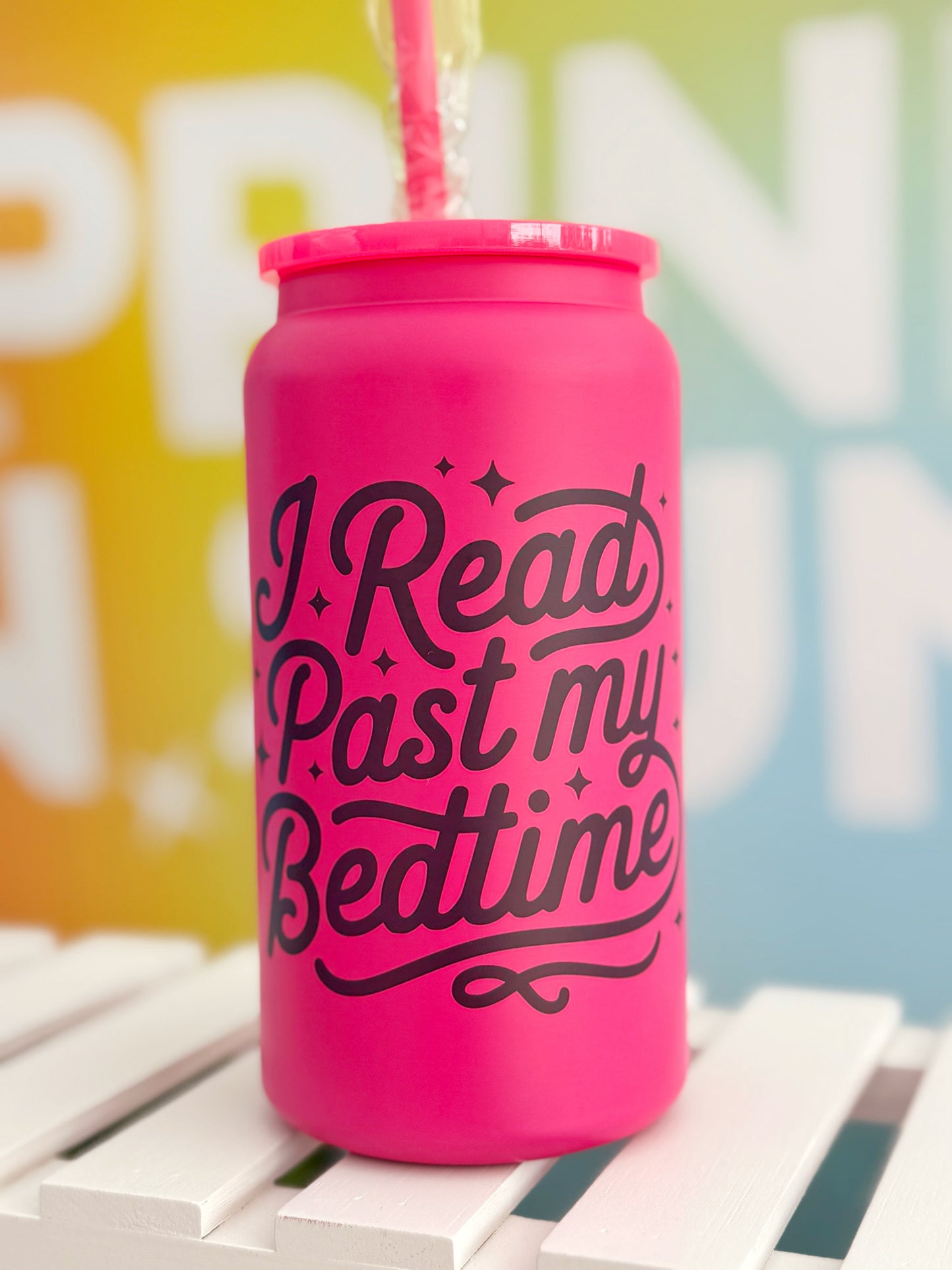 I Read Past My Bedtime Bookish Metal Can