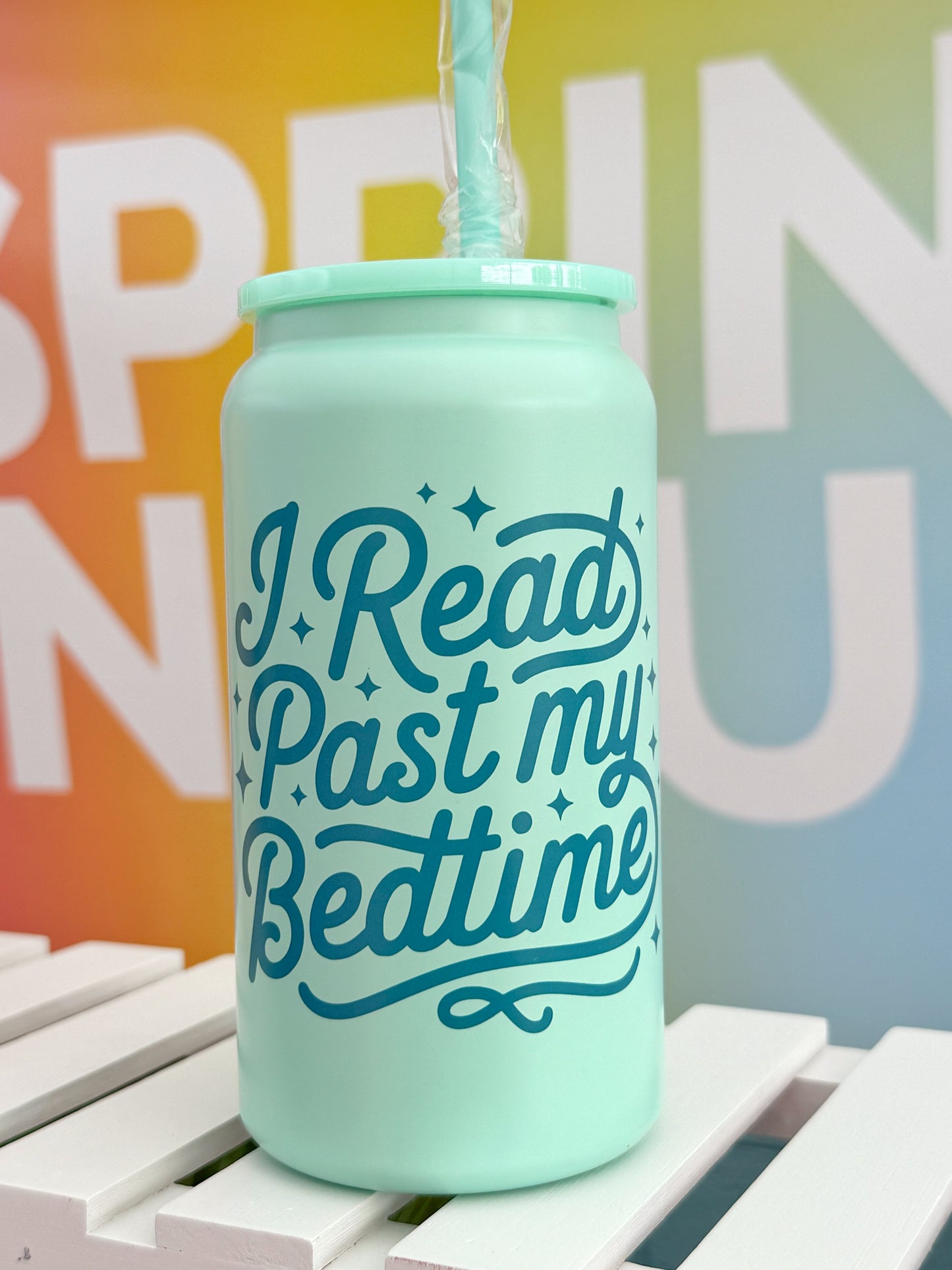 I Read Past My Bedtime Bookish Metal Can