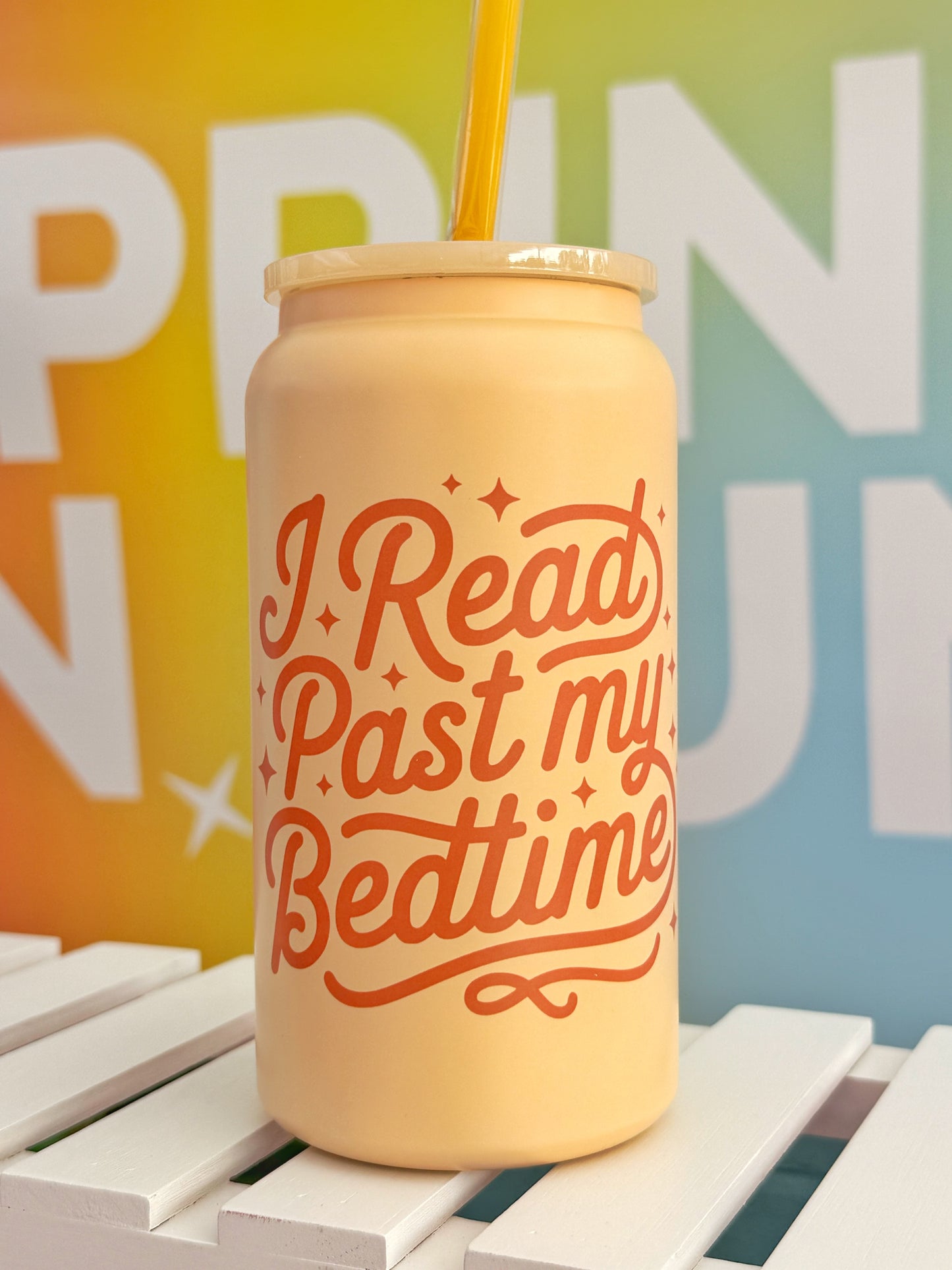I Read Past My Bedtime Bookish Metal Can
