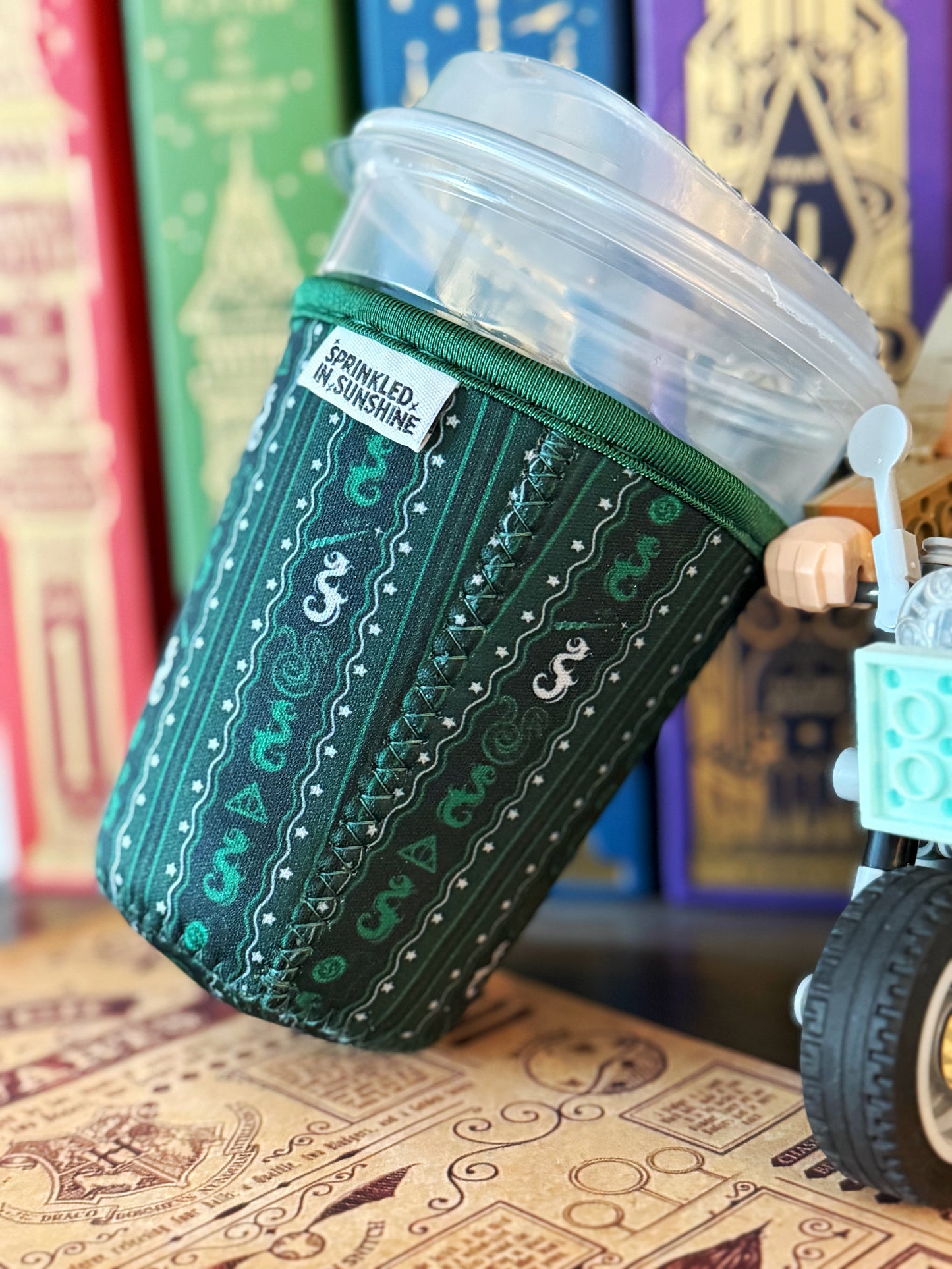 Green Serpent Wizard House Cup Sleeve