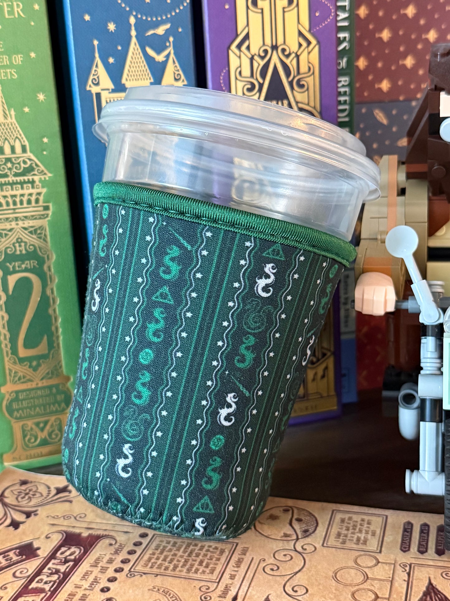 Green Serpent Wizard House Cup Sleeve