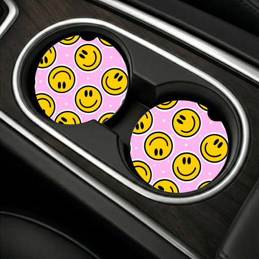 Smiley Car Coaster